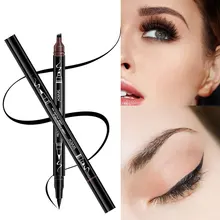 2-в-1 карандаш для бровей, косметика, макияж, ручка для нанесения татуировок стойкий натуральный Водонепроницаемый, карандаш для бровей, Красота, набор для макияжа, 4 цвета