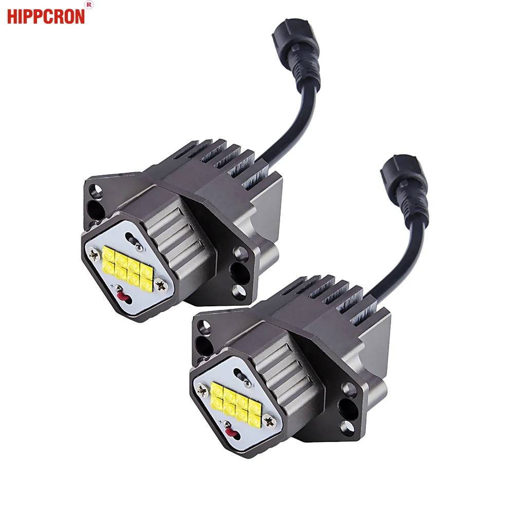 

hippcron LED Marker Angel Eyes 2*80W 160W for CREE LED Chips 2 Pieces(1 Set) XENON White 7000K for BMW E90 E91