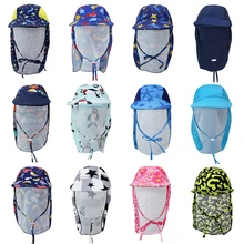 Летний большой пляжный навес шляпа для детей с защитой от ультрафиолета женская шапка с большой головой Складная стильная модная Детская кепка шапочка для плавания