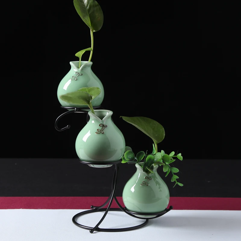 NOOLIM металлическая железная ваза с рамкой для цветов, керамическая ваза, настольный декор, металлический каркас, керамическая ваза для цветов, декор для сада и дома