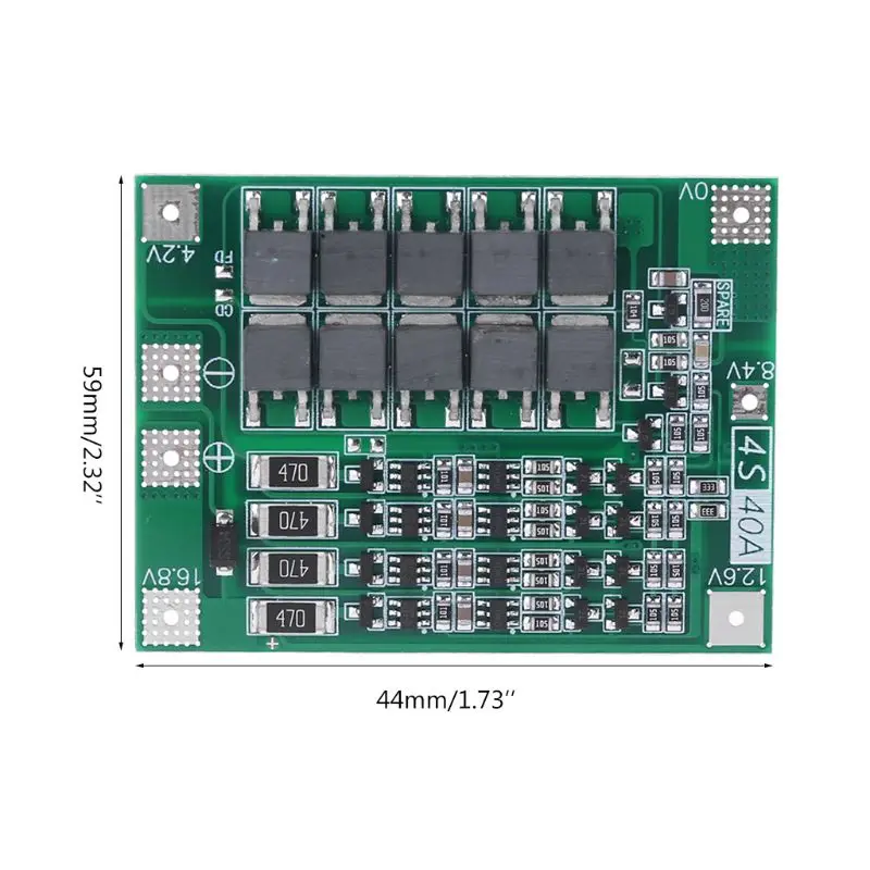 Баланс 4S 40A литий ионный аккумулятор 18650 зарядное устройство PCB плата защиты BMS