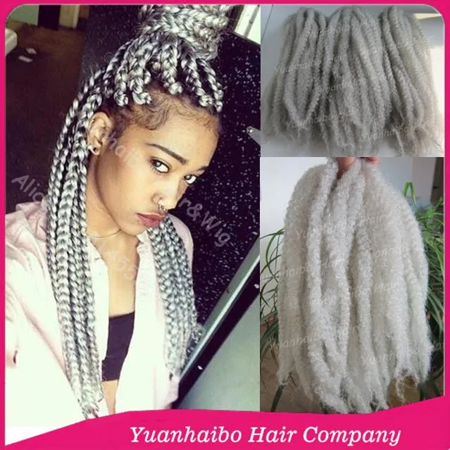 Silver Grey Braiding Hair