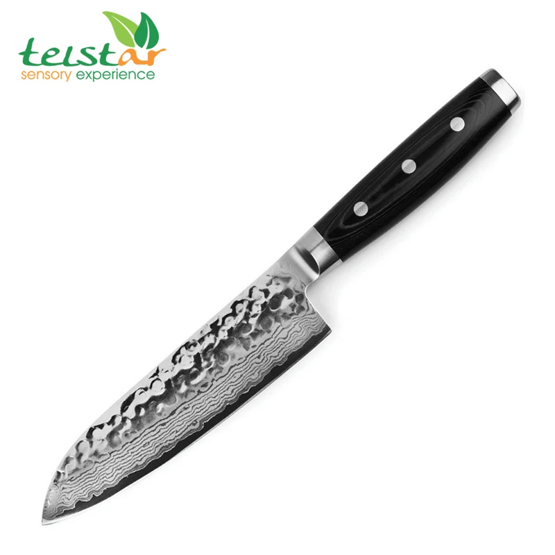 

7 inch Santoku Knife 67 Layers Damascus Steel Professional Kitchen Knives Japanese VG10 Core Blade Pakkwood Handle Cutter Knife