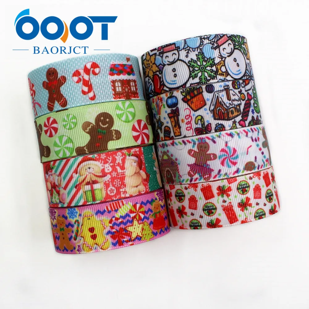 OOOT BAORJCT I-19713-1 22 мм 10 ярдов Рождественская серия Мультяшные ленты из грогрена