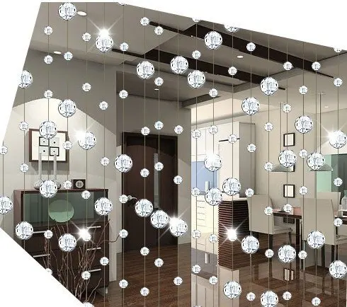 

free shipping 10meters/lot,AAA+glass Crystal wheel bead Curtain Divider glass Beaded Strands