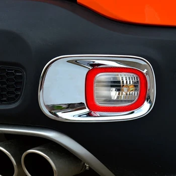 

For Jeep Renegade 2015 2016 2017 2018 Chrome Rear Bumper Tail Fog Light Lamp Foglight Cover Trim Bezel Frame Molding Car Styling