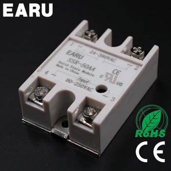 

Solid State Relay Module SSR-50AA SSR-50 AA SSR 50A 80-250VAC Input to 24-380VAC Output Industry Control
