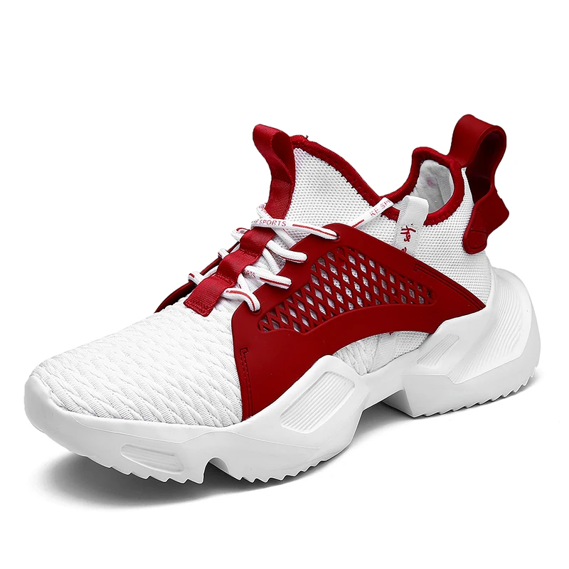 Elevator Shoes Fashion Sneakers Men Platform Casual Height Increasing 3-4 CM Shoes Plus Size 39-44