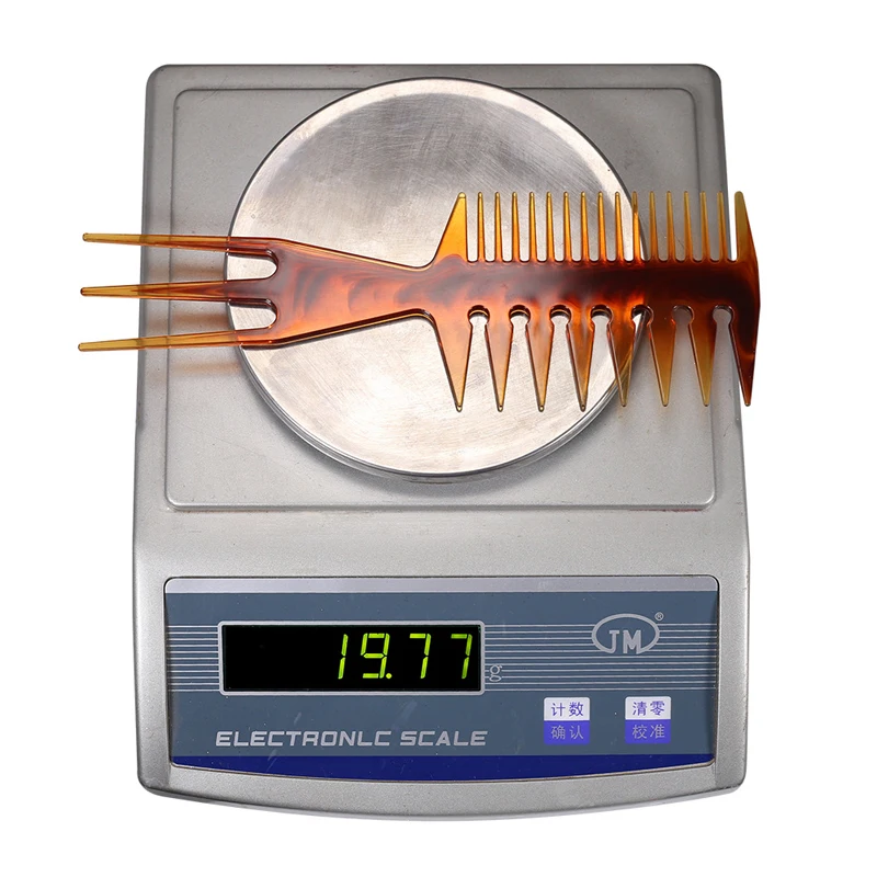 1 шт. пластиковая двухсторонняя расческа для зубов в виде рыбы, парикмахерская расческа для укладки бороды, для домашнего использования, инструменты для придания формы волосам