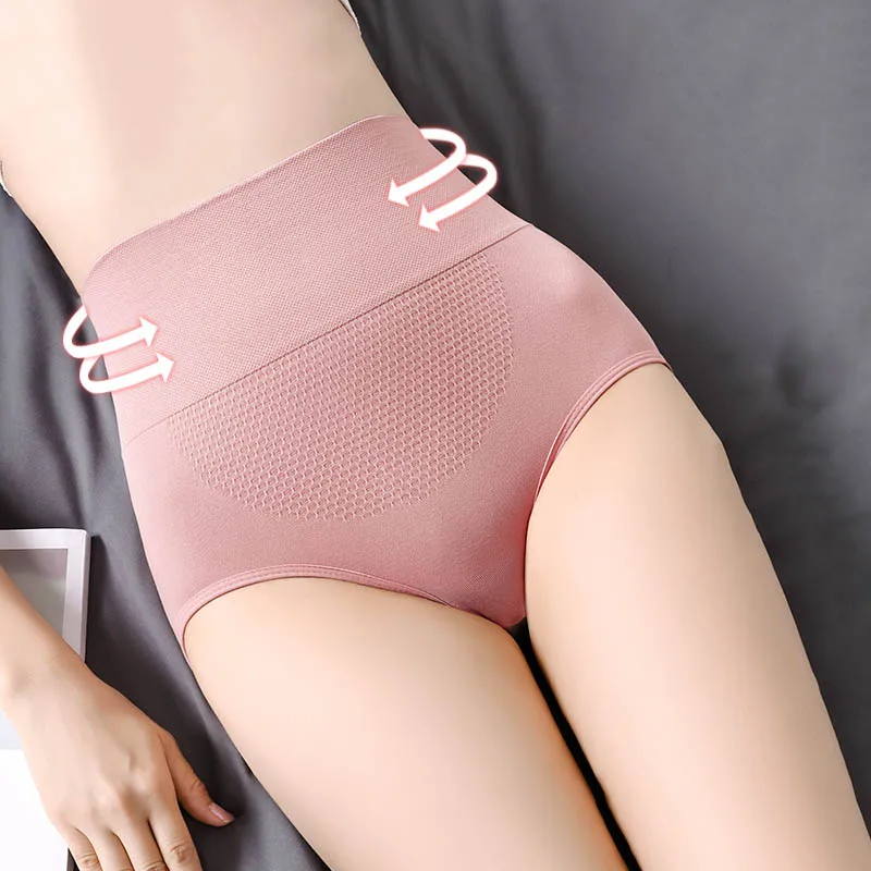 ZJX Seamless Women High Waist Slimming Control Panties Knickers