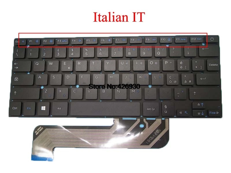 Ноутбук US SP IT AR Клавиатура для Irbis NB44 XK-HS002 MB27716023 Arabia Итальянский Испанский Английский черный без рамки - Цвет: Italian IT version 1