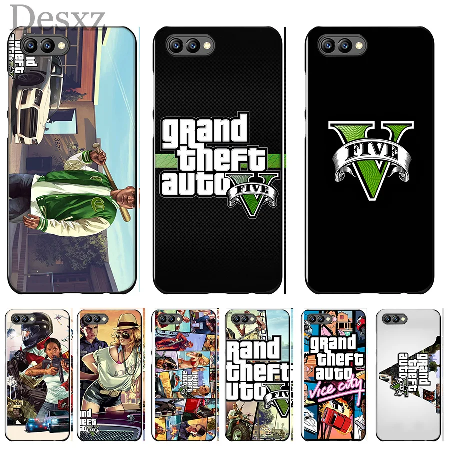 

Phone Case Rockstar Gta 5 Grand Theft For Honor 6a 7C 7X 9 10 Lite Pro 8X Cover Protector
