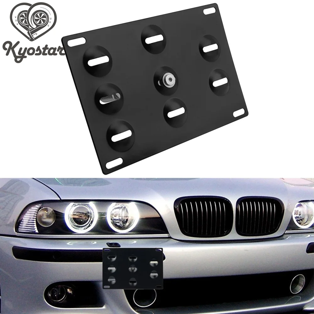 

Auto Car Bumper Tow Hook License Plate Mount Bracket Holder For Japan Type Euro Type Subarru For BMW F BMW E EVO