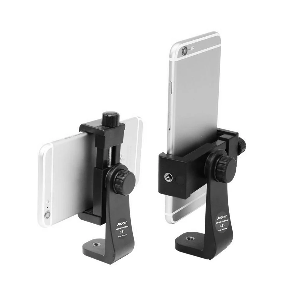 

Andoer Universal Rotated Tripod Mount Holder Stand Bracket Clip Mount for iPhone Samsung Meizu Xiaomi Huawei smartphone 3