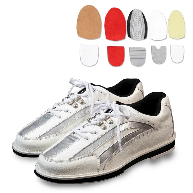 Mens Bowling Shoes with Interchangeable Soles/Heels Black/Blue SIZE 46