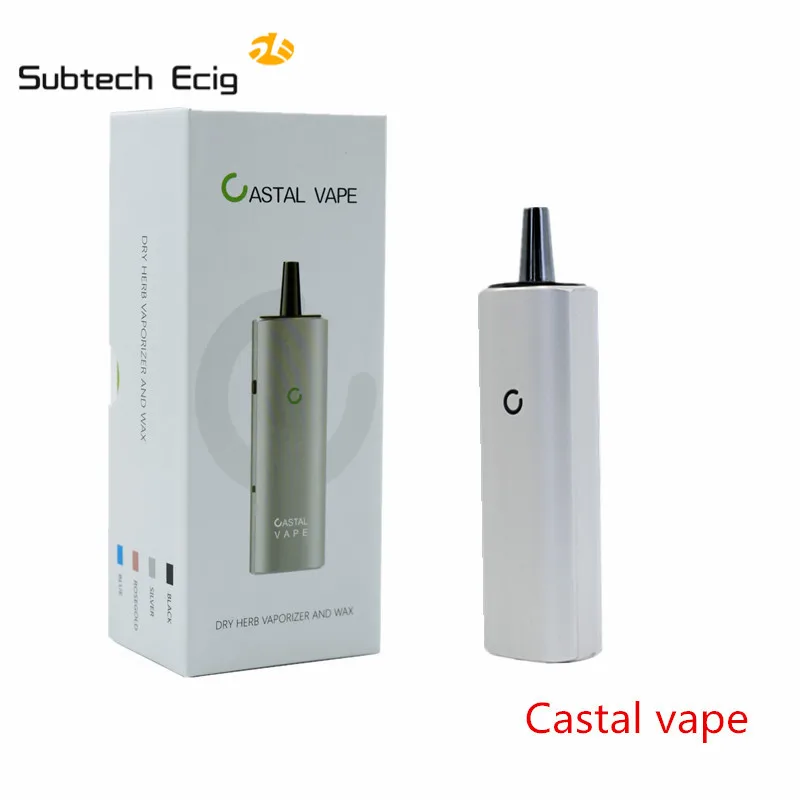 

Original CASTAL VAPE Electronic Cigarette kit dry herb & wax 2 IN 1 vaporizer 3000mAh battery Temperature Control vape mod