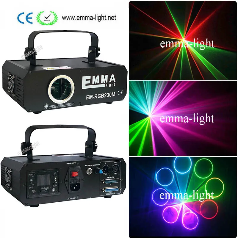 

full color Laser Light Show Projector. 1000mw RGB Laser display system dmx sd card ilda 1 W