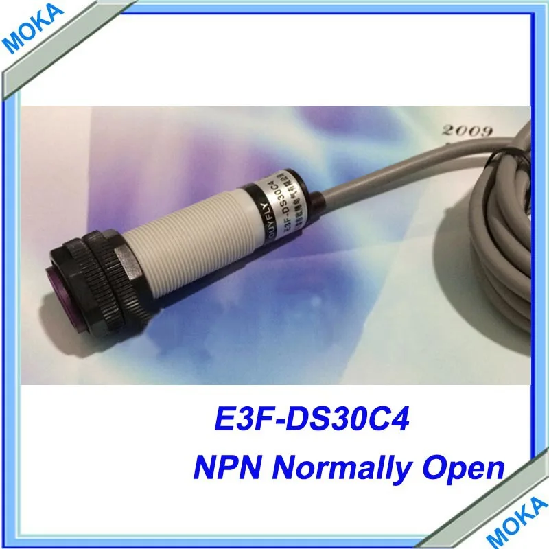 

Free Shipping High Quality 1 pcs a Lot photoelectric switch,E3F-DS30C4,NPN,3-wire NO,diameter 18mm,Diffuse reflection type