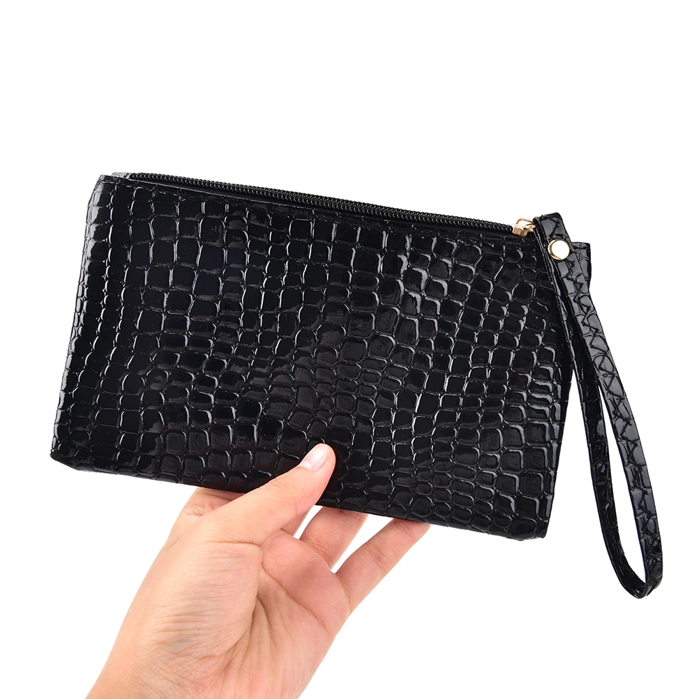 Women Handbag Cosmetic Bag Crocodile PU Leather Clutch Women Wallet Purse Handbag Coin Purse Crocodile purse Clutch Purse Bag