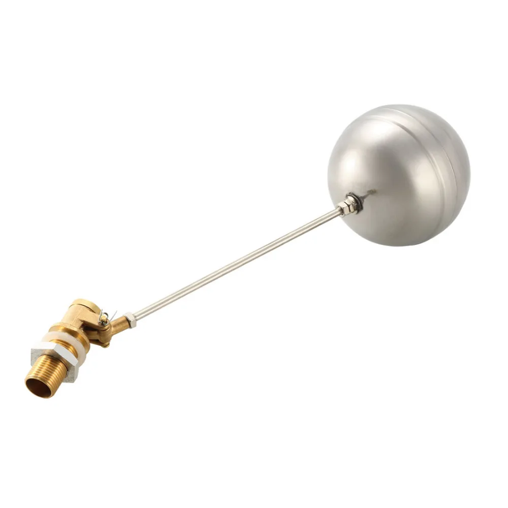

Uxcell 1/2 INCH 201/304 Stainless Steel Male Thread Water Sensor Floating Valve Ball 15/40/60mm Thread Length DN15 1PCS