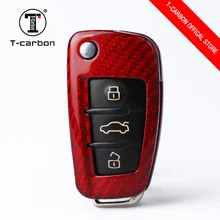T-CARBON чехол-ключница из углеродного волокна для Audi A6L