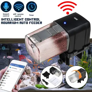 

Wifi remote control Automatic feeder auto feeder digital tropical fish food auto feeder aquarium granules flakes