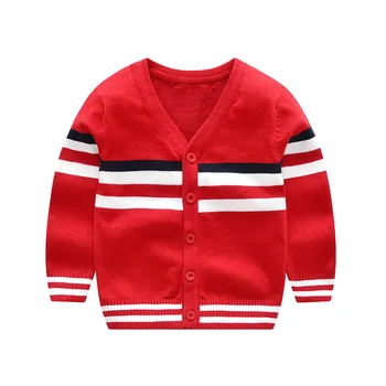 

new born baby clothes boy style children cardigans sweater fashion striped kids warm single breasted knit cotton girls clothes