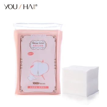 

YOUSHA 1000pcs Nail Wipes Nail Polish Remover Wipe Cotton UV Gel Polish napkin Organic Cotton makeup remover pad Facial Cleaner