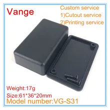 2 шт./лот литье распределительная коробка хороший материал IP54 ABS пластиковый чехол Корпус для малого оборудования 61*36*20 мм