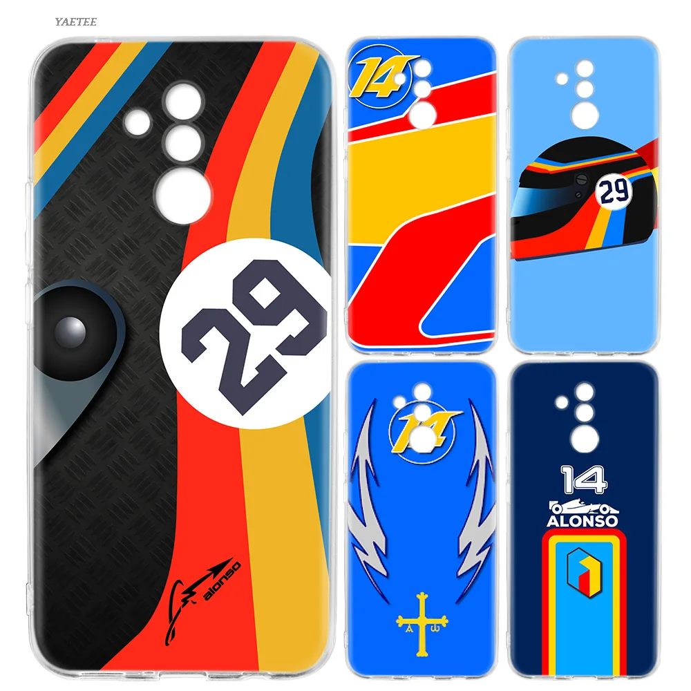 

Fernando Alonso Silicone Back Case For Huawei P20 P30 P10 Mate 20 10 Pro lite P Smart Plus + 2019 Nova 4 Cover