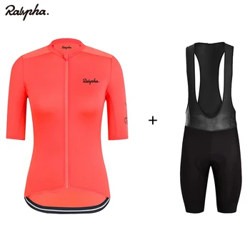 

Ralvpha Women Short Sleeve Cycling Jersey Set Summer Quick Dry Breathable MTB Bike Clothing Suits Tops T-shirt Ropa Ciclismo