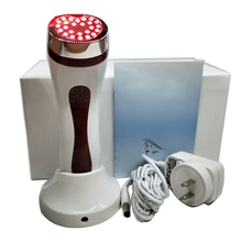 Электрическое Домашнее использование красная светодиодная маска для лица нагревание кожи нагревание лечение кожи лица омоложение удаление морщин Красота, массажер