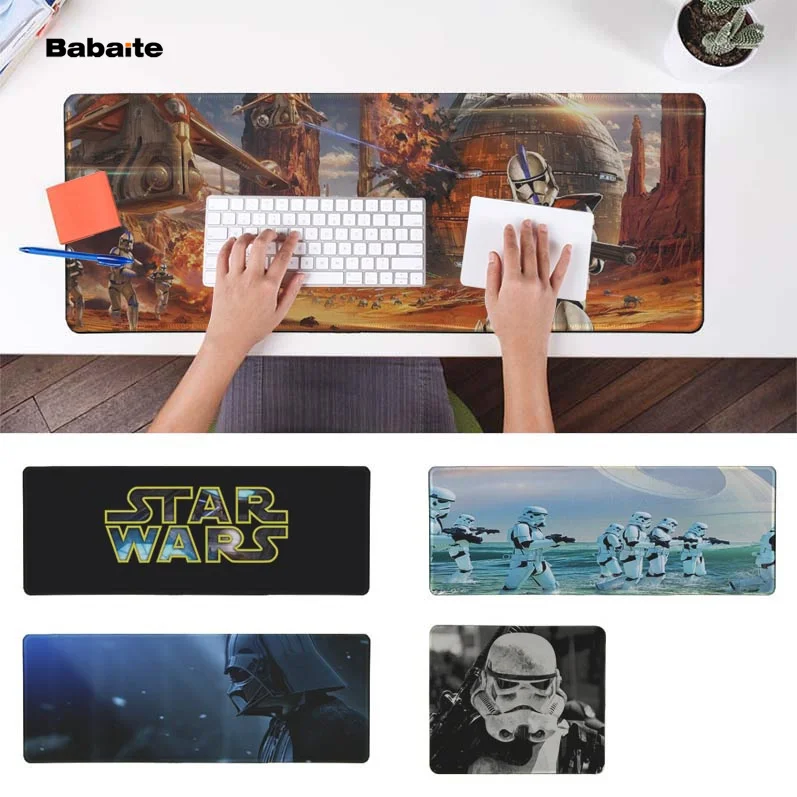 

Babaite New Design star wars Laptop Computer Mousepad Free Shipping Large Mouse Pad Keyboards Mat