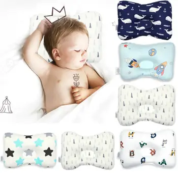 

Baby Pillow Newborn Head Protection Cushion Infant Sleep Positione Anti Roll