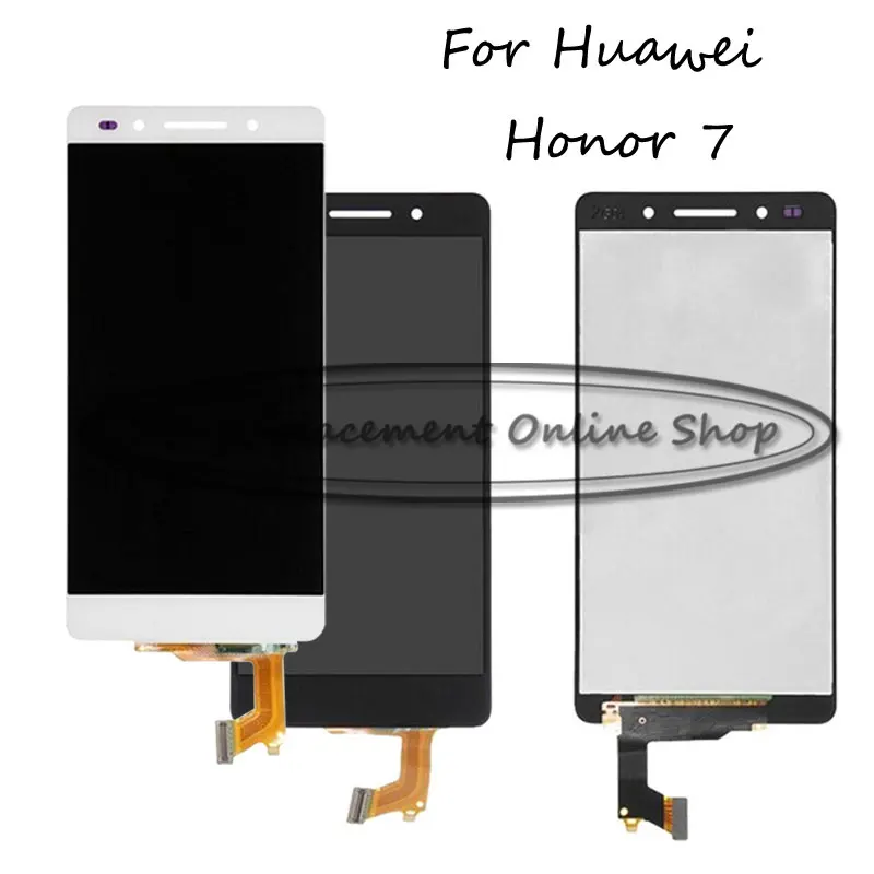 BlackWhiteGold для Huawei Honor 7 PLk-TL01H PLK-L01 PLK-UL00 PLK-AL10 LCD дисплей + сенсорный экран дигитайзер в