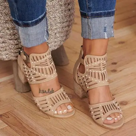 

LASPERAL Summer Leopard Sandals High Heels Wedges PU Platform Women Sandals Buckle Strap Comfort Casual Ladies Shoes Plus Size