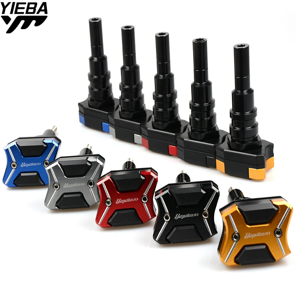 with Hayabusa Motorcycle Frame Sliders Screw Crash Pad Cover Falling Protector Guard 5 Colors For Suzuki 2008-2016 | Автомобили и