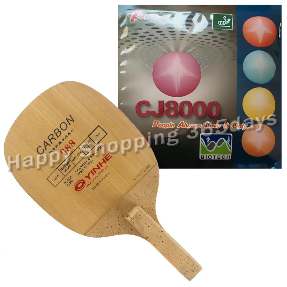 Original Pro Table Tennis Racket Galaxy Yinhe 988 with Palio CJ8000