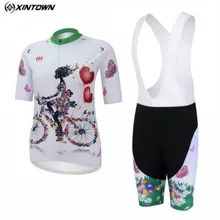 XINTOWN Для женщин pro велосипед трикотажные шорты для девочек езда на велосипеде короткие комплекты одежды Ropa Ciclismo велосипед mtb лучших дно