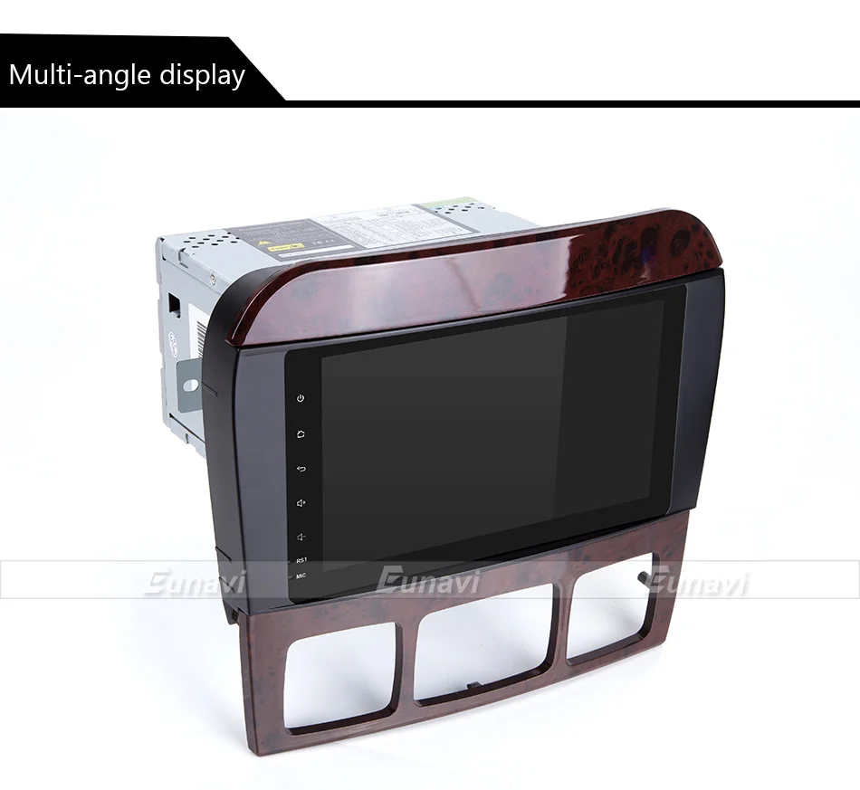 Perfect Eunavi 4 Core 2 Din Android 7.1 Car Radio Stereo Player GPS Navigation For Mercedes-Benz S-Class W220 CL-Class W215 Bluetooth 26