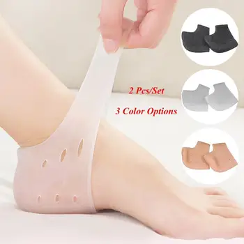 

2pcs Silicone Socks Chapped Foot Care Tool Moisturizing Gel Heel Cracked Feet Care Protector Pedicure Tools Monitors Massager