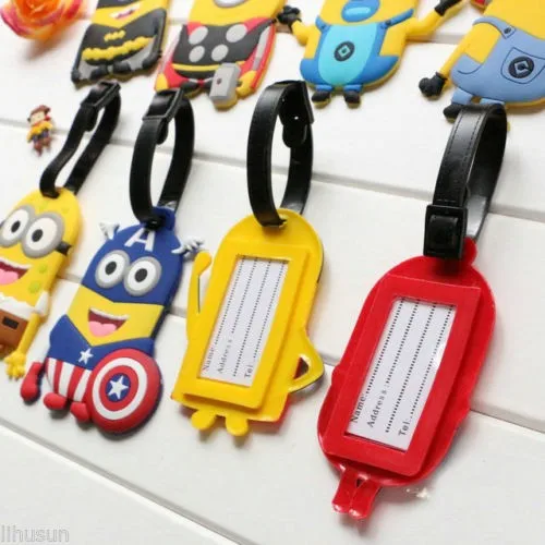 Wholesale-10pcs-Cute-Cartoon-Minion-Stereoscopic-Rubber-Luggage-Tag-Card-Cover(1)