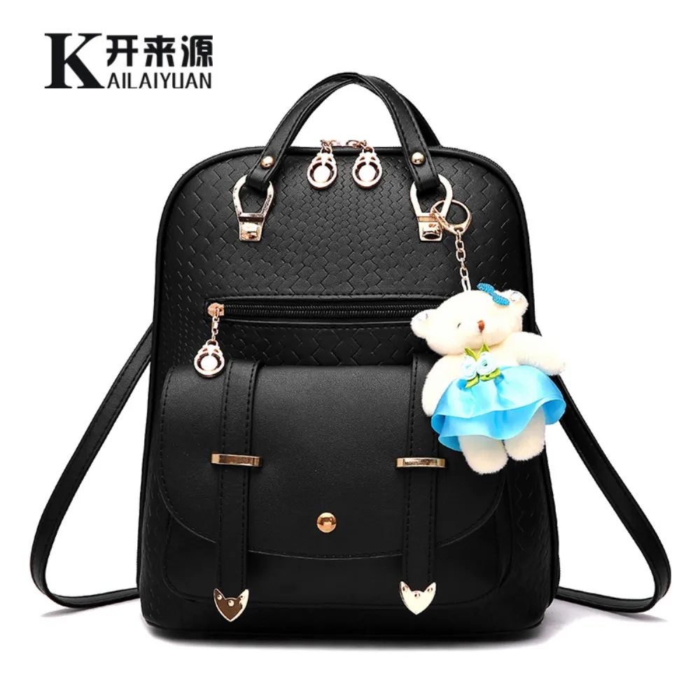 

SNBS 100% Genuine leather Women backpack 2018 New female spring and summer new student backpack large capacity bag Korean women
