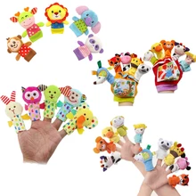 Животные пальчиковые куклы Playtime Мягкие плюшевые Семейные куклы для театра марионеток игрушечные перчатки отличный подарок для малышей