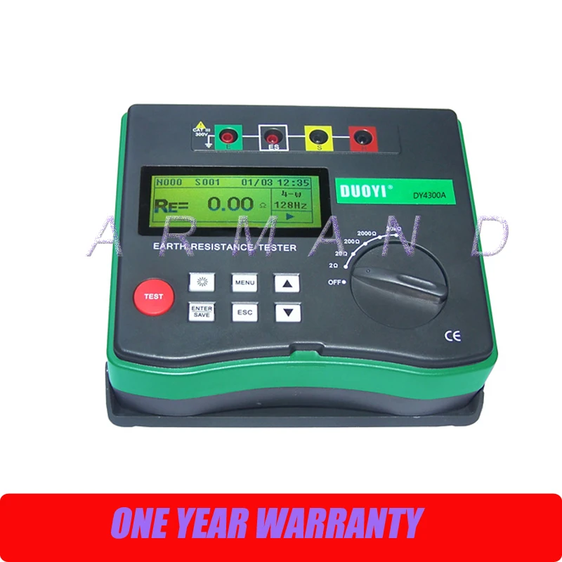 

Earth Tester DY4300A Digital Ground Resistance Tester Meter