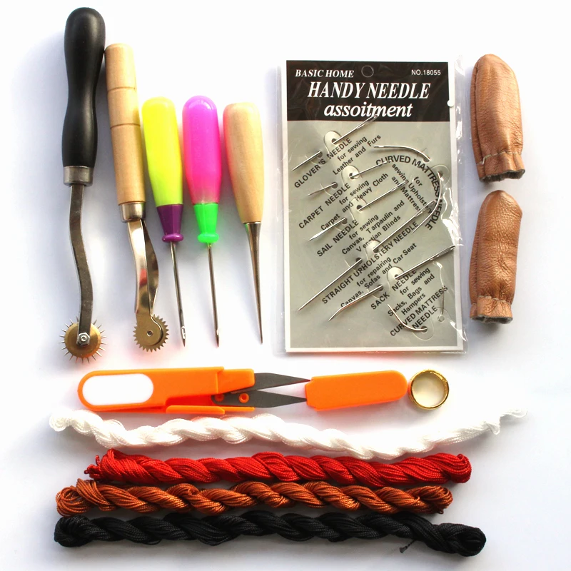 Набор инструментов для шитья из кожи 14 шт. ручной работы инструмент стальная игла