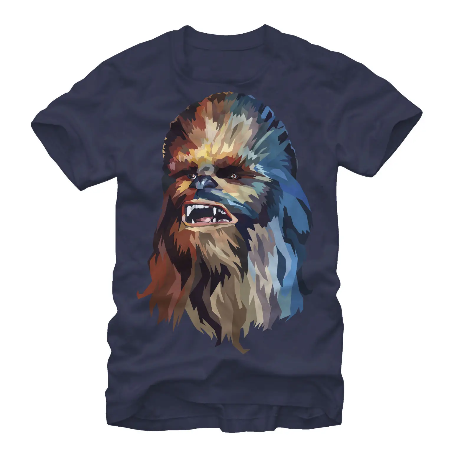 Звездные войны Chewbacca Art Мужская графическая футболка от Fifth Sun (темно-синий