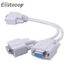 Elistooop SVGA Monitor Adapter Splitter Cable Male VGA to 2 Female VGA 2 Way Dual Video card LCD Y Splitter adpater ► Photo 2/6