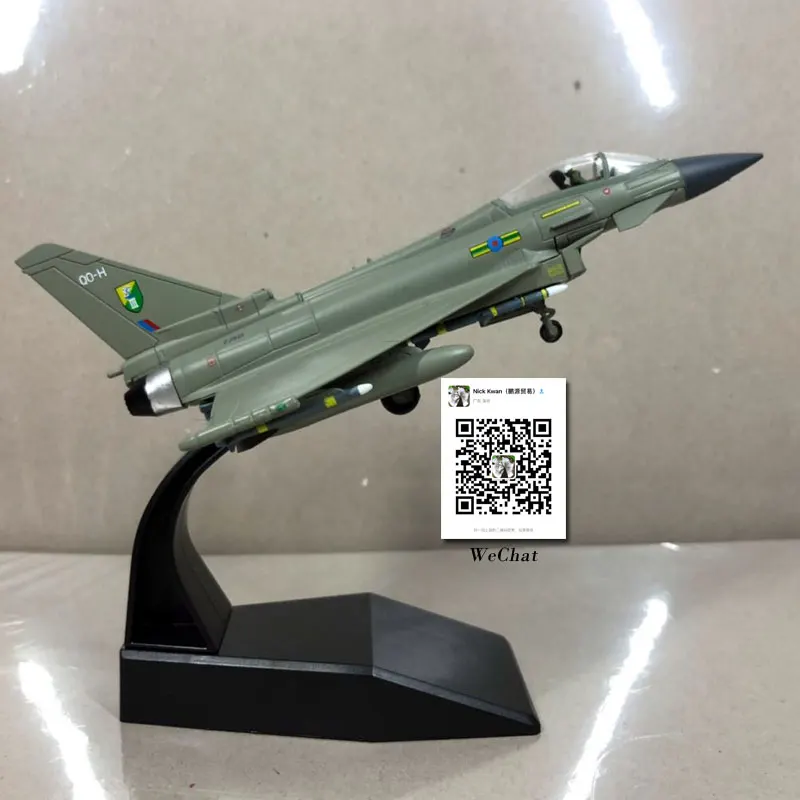 AMER 1/100 масштаб Eurofighter Typhoon EF-2000 мультирольный истребитель литой под давлением металлический военный самолет модель игрушки для коллекции, подарок