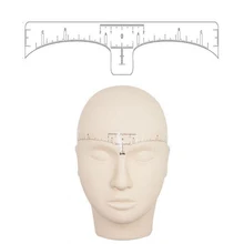 Одноразового использования, для микроблейдинга точную линейку Перманентный макияж tebori бровей инструменты для моделирования татуировки измерительные линейки Стикеры 20 штук